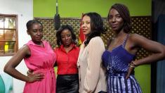 (l to right)Nana Mensah, ETV Ghana E News host Vanessa Gyan, An African City creator Nicole Amarteifio and Maame