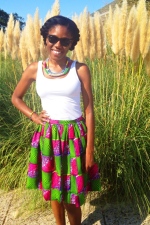 I got a cute African Print skirt